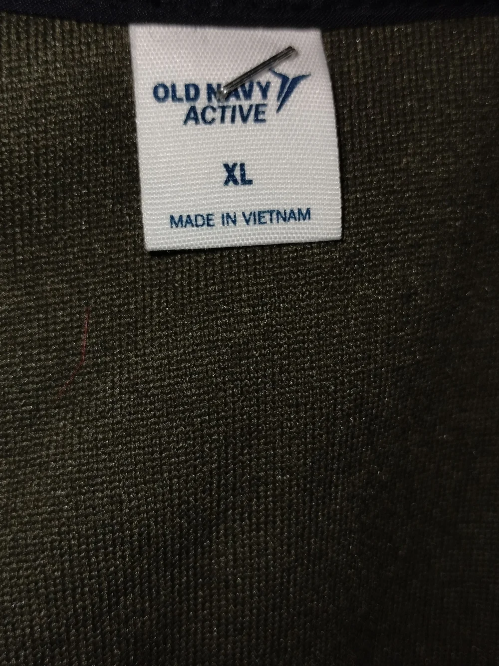 Old Navy Youth Olive Green/Black Mix Media Fleece Nylon Jacket